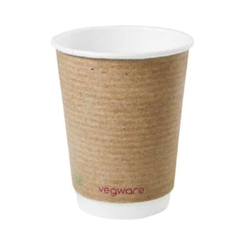 bicchieri compostabili per bevande calde in cartoncino a doppia parete da 480 ml