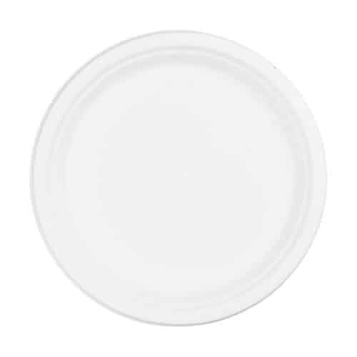 Piatti grandi biocompostabili in polpa di cellulosa da 26 cm