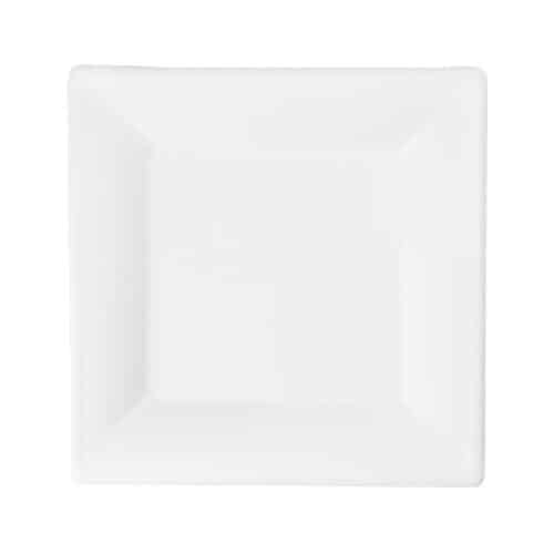 Piatti quadrati in polpa di cellulosa e PLA 20 cm 100 pz