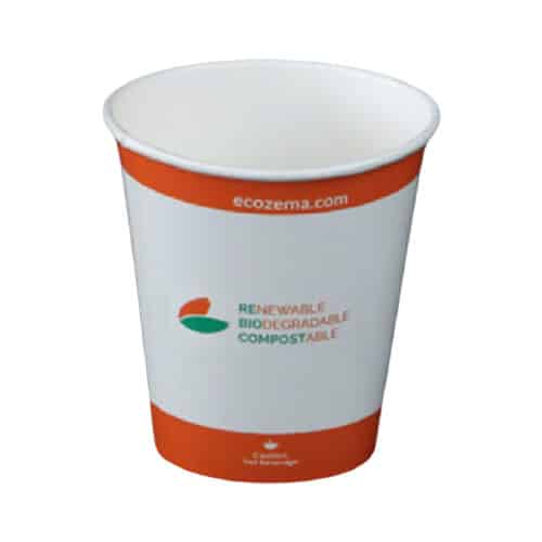 bicchiere in carta compostabili bianchi