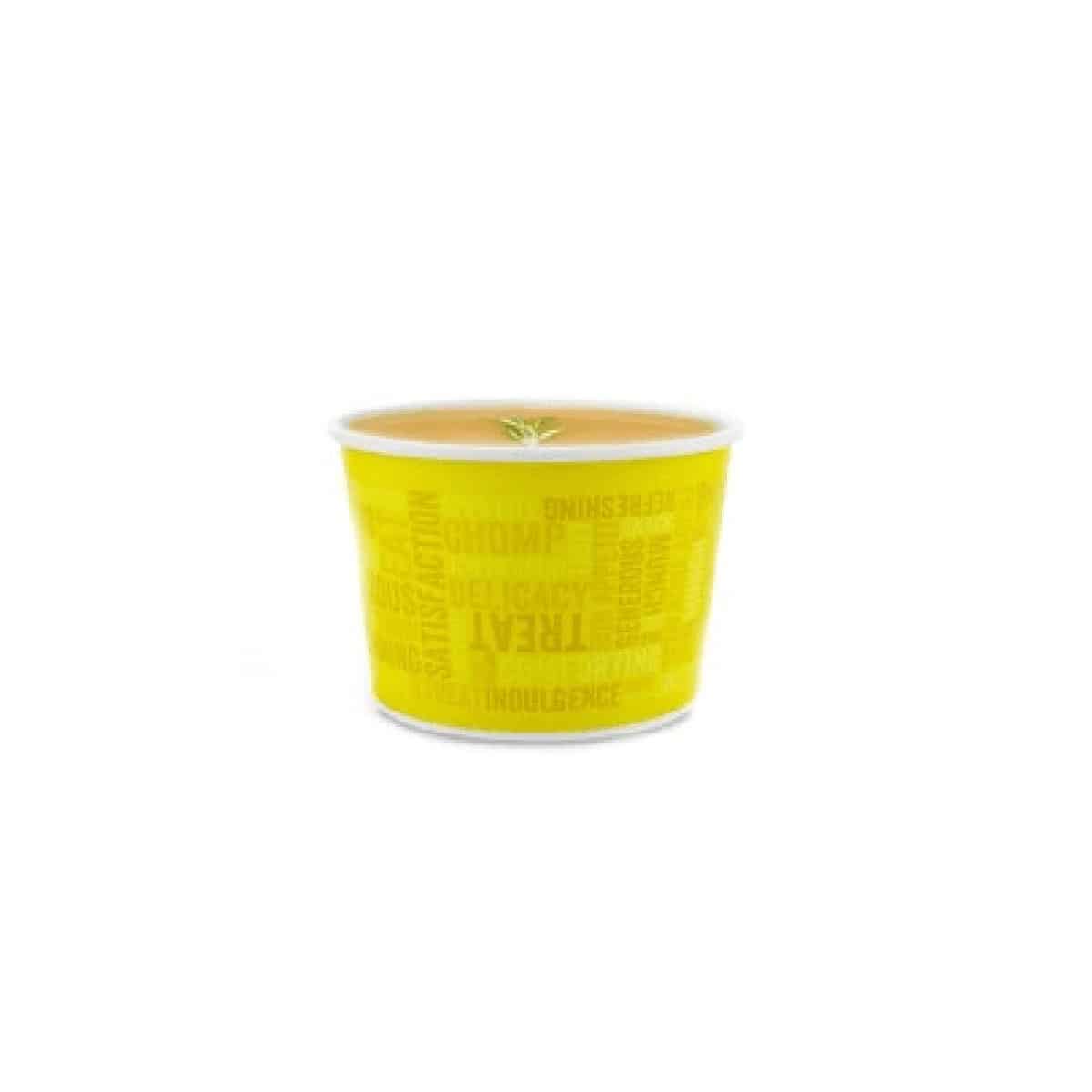 Ciotole colorate in cartoncino Kraft e PLA ml 470 50 pz