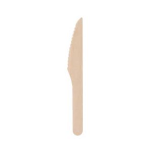 Coltelli ecologici in legno monouso