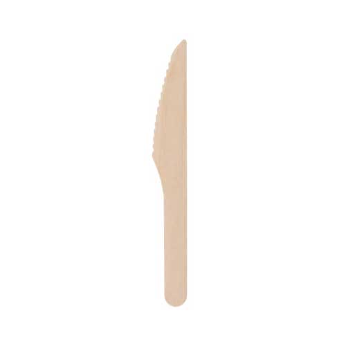 Coltelli ecologici in legno monouso