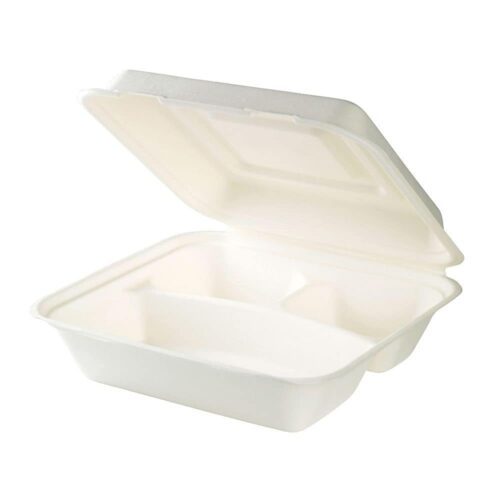 contenitori per cibo da asporto con tre comparti