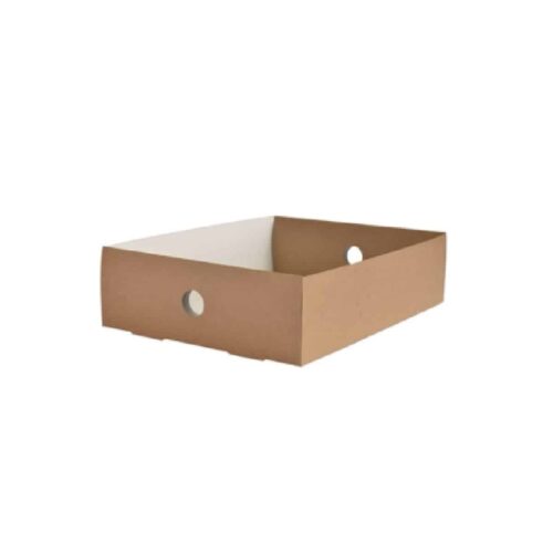 vassoio in cartone riciclato per scatola misura un quarto