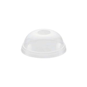 coperchio a cupola con foro per bicchieri compostabili da 200 a 300 ml