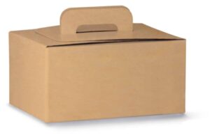 Doggy bag in cartoncino kraft ecologico 22,5x9,5 cm altezza 12 cm