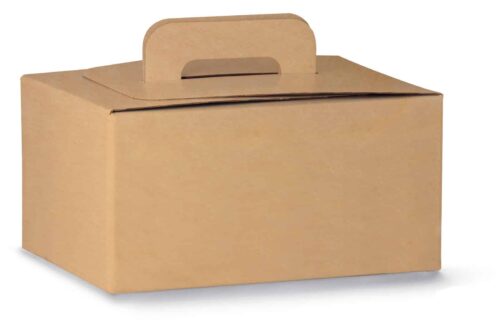 Doggy bag in cartoncino kraft ecologico 22,5x9,5 cm altezza 12 cm
