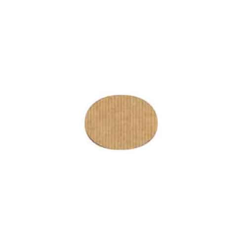 Etichette ovali in carta kraft 4,5x3,6 cm 400 pz