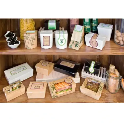 Étiquettes allongées en papier biodegradables