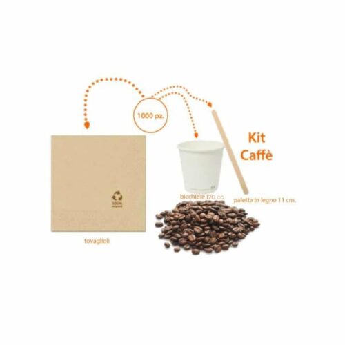 kit caffè compostabile monouso