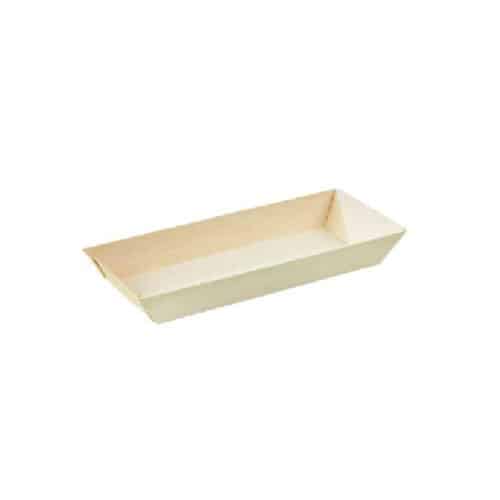 Vaschetta in legno sushi 13x13 cm 300 pz