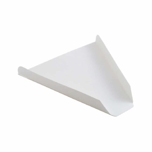 vassoietto compostabile in cartoncino per trancio di pizza