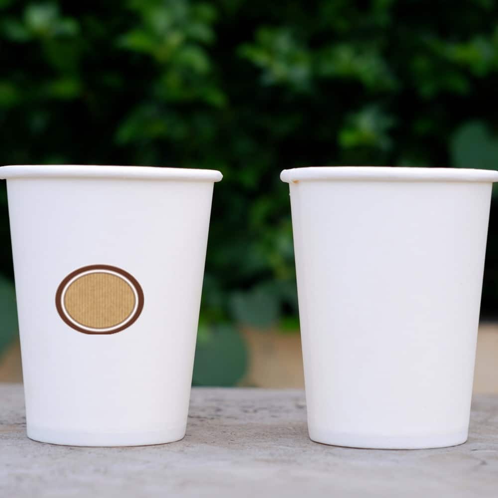 etichette cartoncino ovali compostabili