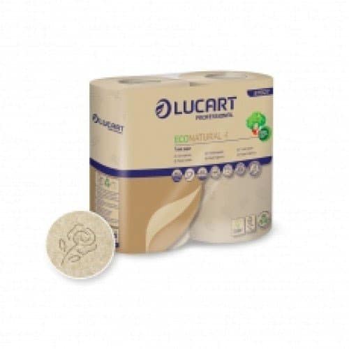 confezione da 4 rotoli di carta igienica ecologica avana