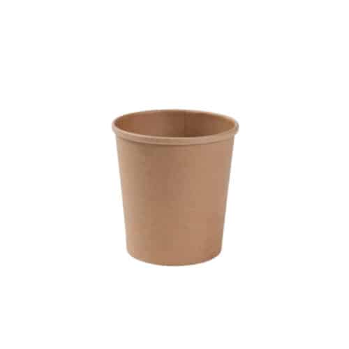 Ciotole avana in cartoncino Kraft e PLA 400 ml 250 pz