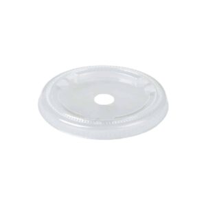 coperchi con foro per bicchieri compostabili da 200-250 cc