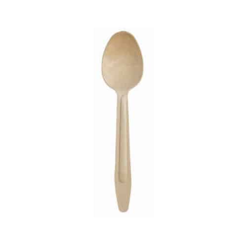 Cucchiaio in legno chiaro 16.5 cm 100 pz