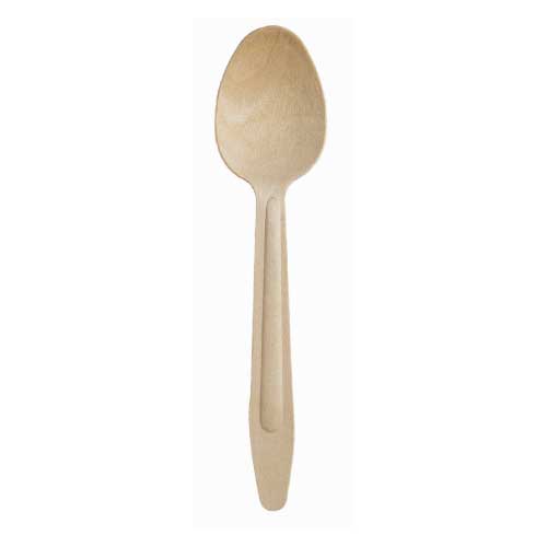 Cucchiaio ecologico in legno monouso linea elegance