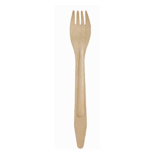 Forchetta ecologica in legno monouso