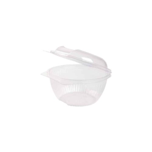 Insalatiere con coperchio in bioplastica 250 ml compostabili