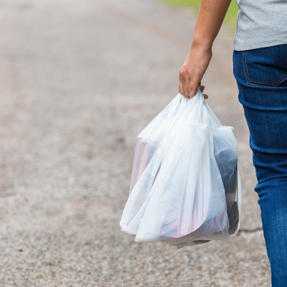 Shopper in Materbi bianca