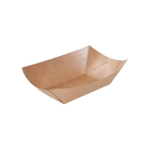Piattini compostabili per take away in cartoncino e PLA da 800 ml