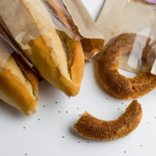Sac à pain brun compostable