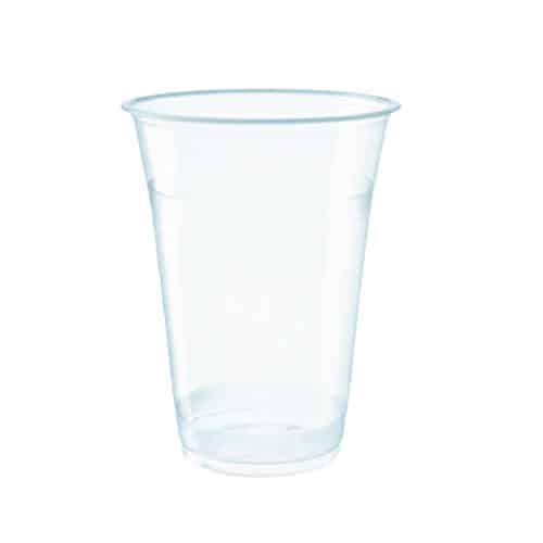 caffè/tè frullati 110 12 oz, 340 ml frullati per bevande fredde Bicchieri usa e getta in plastica trasparente con coperchio piatto 