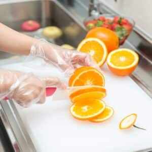 guanti per ortofrutta compostabili