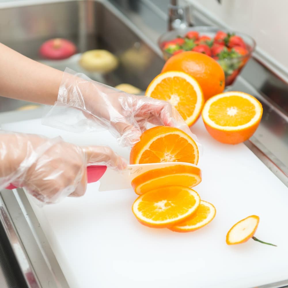 guanti per ortofrutta compostabili