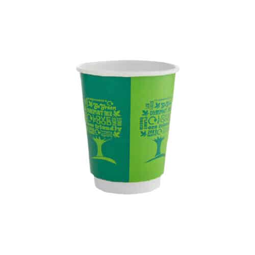 Bicchieri Natura Green Tree doppio strato 240 ml 50 pz