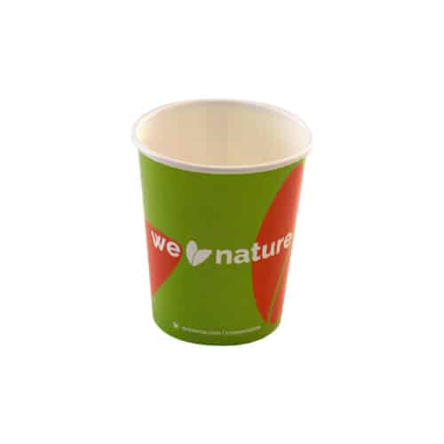 Bicchieri di carta e PLA con logo 225 ml 100 pz