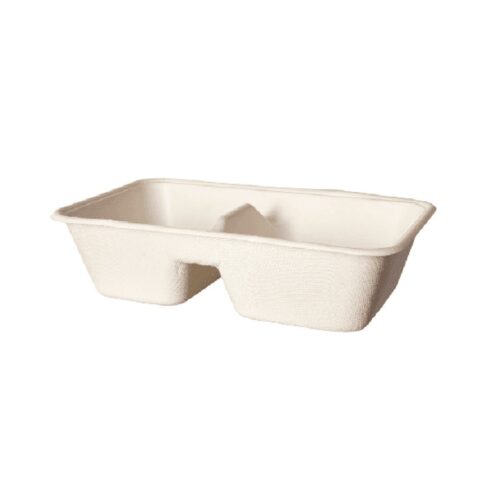 Vaschette per alimenti due scomparti 1000 ml 400 pz