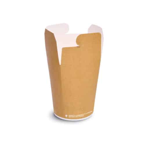Noodle box compostabile per take away in cartoncino 500 ml