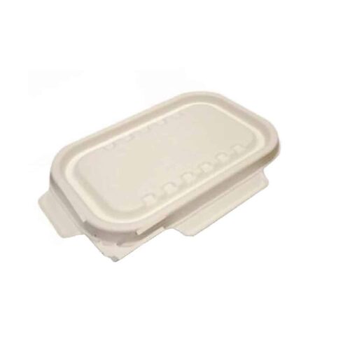 coperchio bianco biodegradabile per vaschette alimentari da 500-650 ml