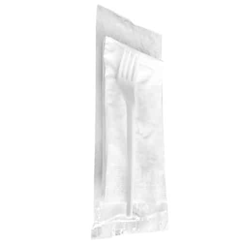 Forchetta imbustata in bioplastica 100 pz