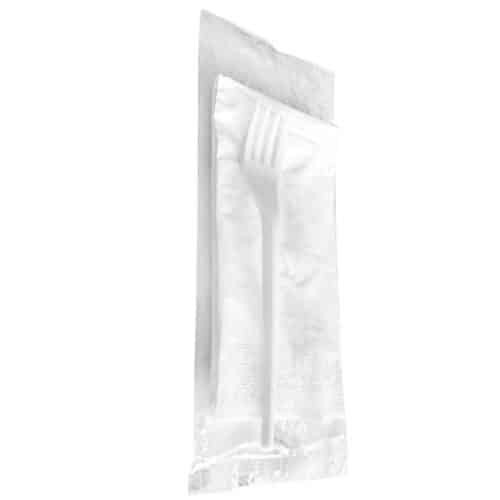 Forchetta imbustata in bioplastica 100 pz