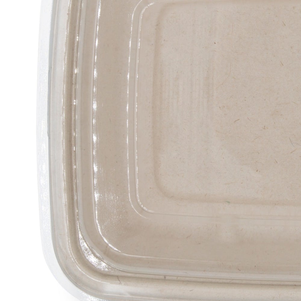 Coperchi quadrati per piatti in pla compostabili