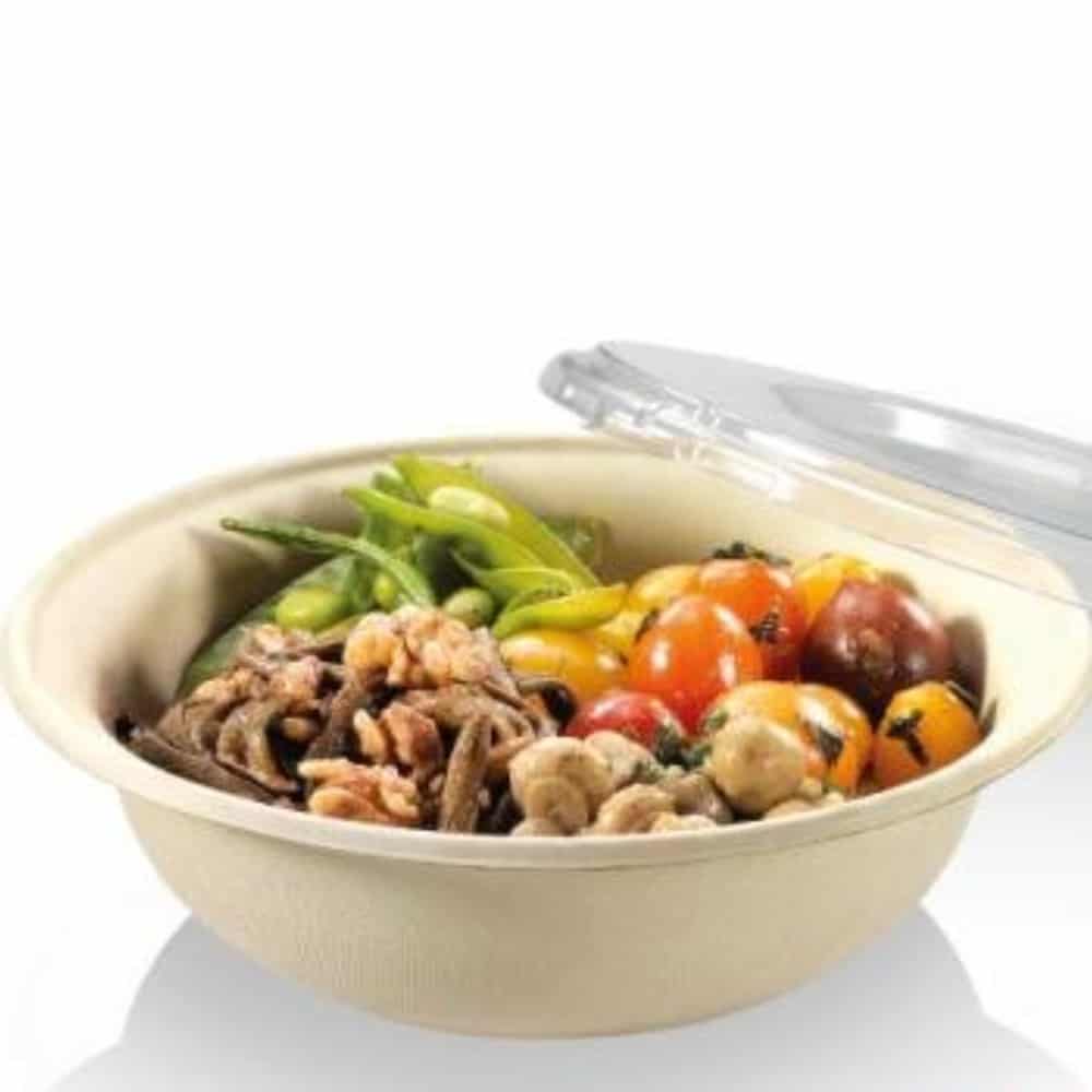 Piatti fondi avana compostabili monouso