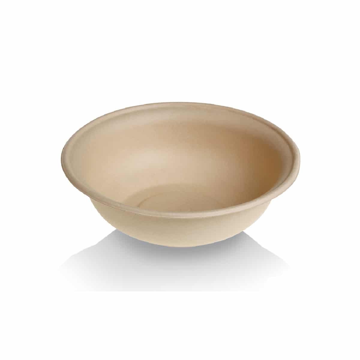 Piatti fondi in polpa di cellulosa e PLA 600 ml 125 pz