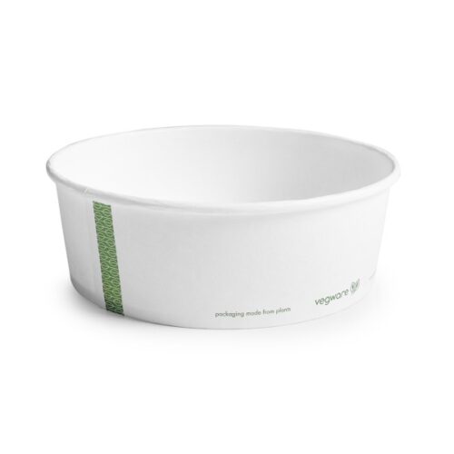 insalatiera bianca 1200 ml 100 pz cartoncino compostabile