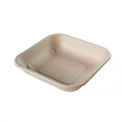 Vaschetta quadrata in polpa, ideale per ristoranti e catering