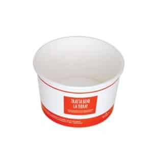 Contenitore in cartoncino biodegradabile e compostabile 800 ml