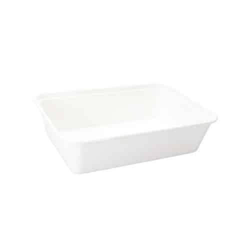 Contenitore compostabile in polpa di cellulosa per l'asporto degli alimenti 650 ml