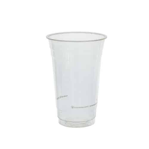 Bicchieri trasparenti in bioplastica compostabile da 600 ml