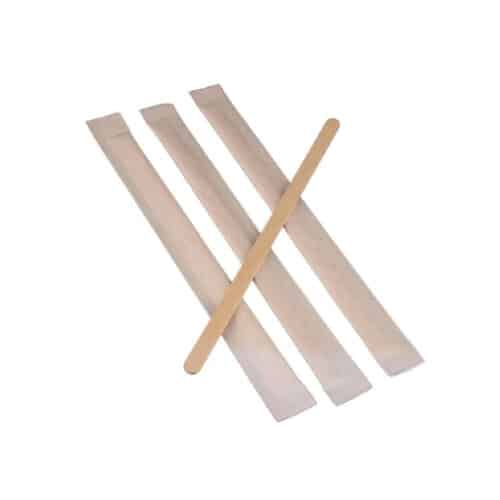 Palette-in-legno-imbustate Bio 11 cm per caffè 1000 pz