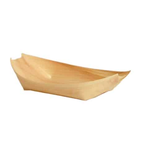 Piattino in legno ecosostenibile per alimenti 25 cm
