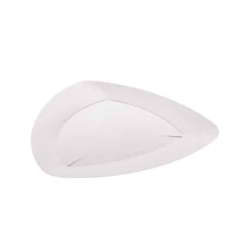 piatto triangolare in polpa di cellulosa compostabile 14 cm