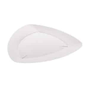 Piatto ecologico e compostabile triangolare da 21cm